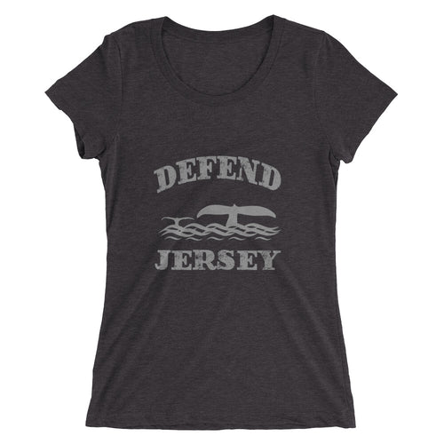 Defend Jersey Whales Ladies' short sleeve t-shirt w/Gray Design
