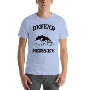 Defend Jersey Dolphins Short-Sleeve Unisex T-Shirt w/Black Design
