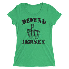 Defend Jersey Finger Ladies' short sleeve t-shirt w/Black Design