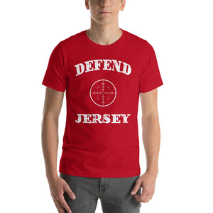 Defend Jersey Scope Short-Sleeve Unisex T-Shirt w/White Design