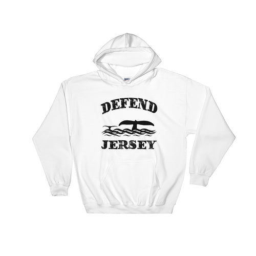 Defend Jersey Whales Hooded Sweatshirt w/Black Design
