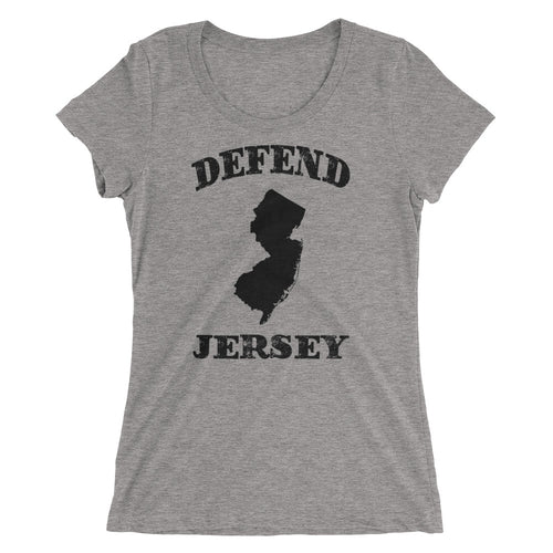 Defend Jersey State Ladies' short sleeve t-shirt w/Black Design