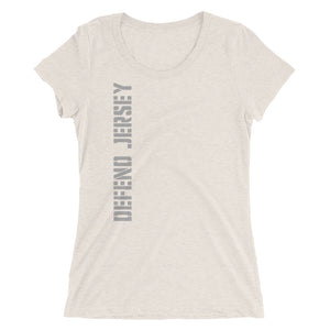 Defend Jersey Militia Ladies' short sleeve t-shirt w/Gray Design
