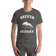 Defend Jersey Dolphins Short-Sleeve Unisex T-Shirt w/White Design