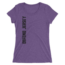 Defend Jersey Militia Ladies' short sleeve t-shirt w/Black Design