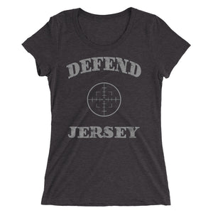 Defend Jersey Scope Ladies' short sleeve t-shirt w/Gray Design