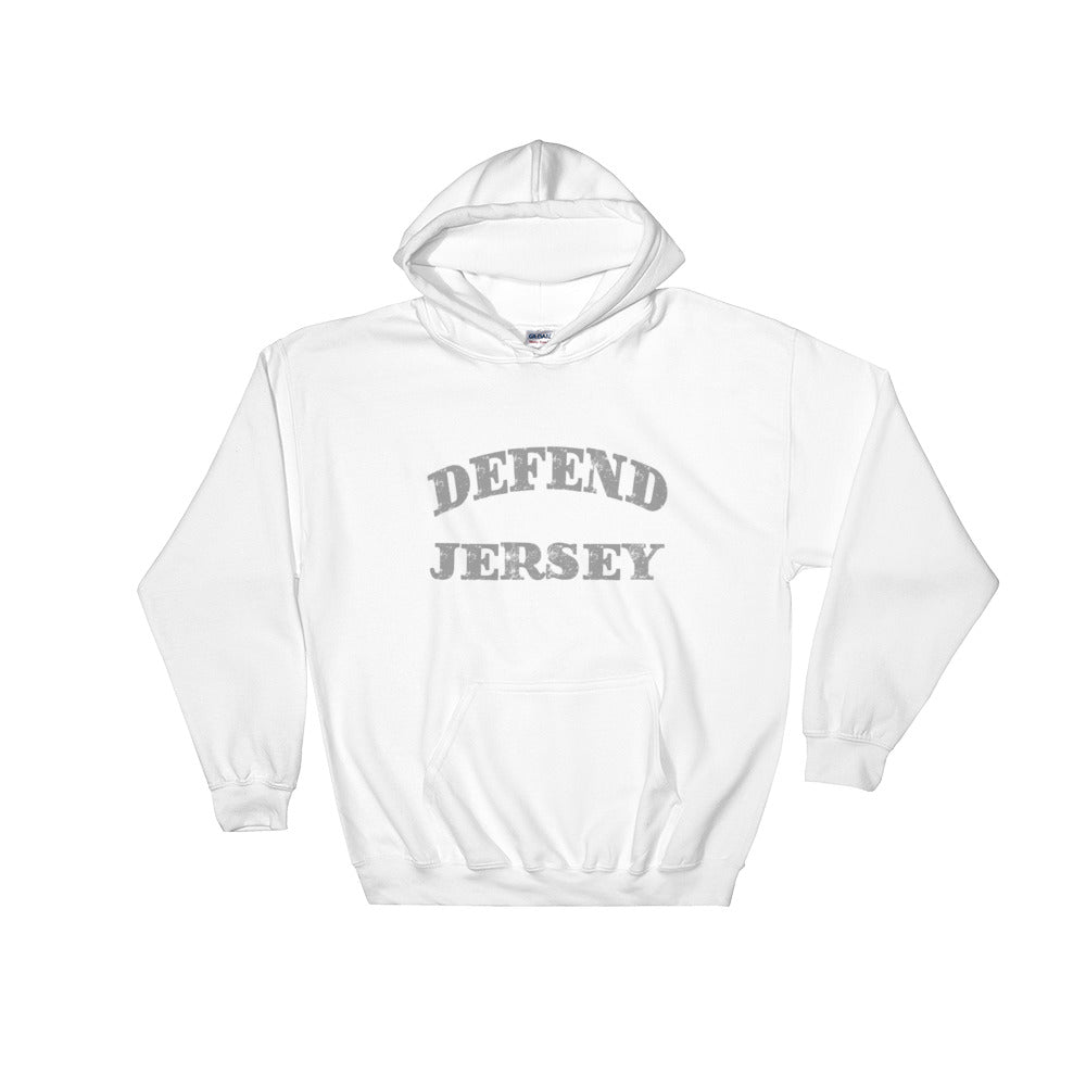 Defend Jersey Classic Hooded Sweatshirt w/Gray Design