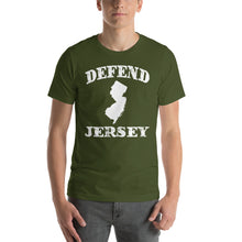 Defend Jersey State Short-Sleeve Unisex T-Shirt w/White Design