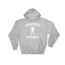 Defend Jersey Beauty Hooded Sweatshirt w/White Design