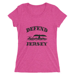 Defend Jersey Whales Ladies' short sleeve t-shirt w/Black Design