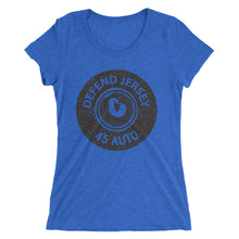 Defend Jersey Bullet Ladies' short sleeve t-shirt w/Black Design