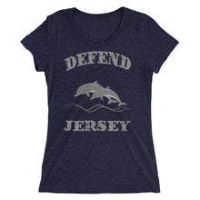 Defend Jersey Dolphins Ladies' short sleeve t-shirt w/Gray Design