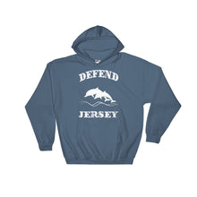 Defend Jersey Dolphins Hooded Sweatshirt w/White Design