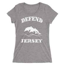 Defend Jersey Dolphins Ladies' short sleeve t-shirt w/White Design