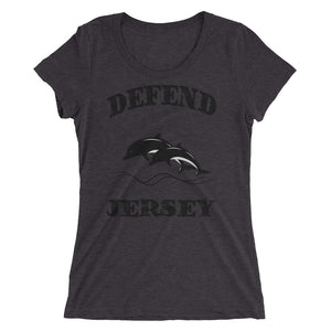 Defend Jersey Dolphins Ladies' short sleeve t-shirt w/Black Design