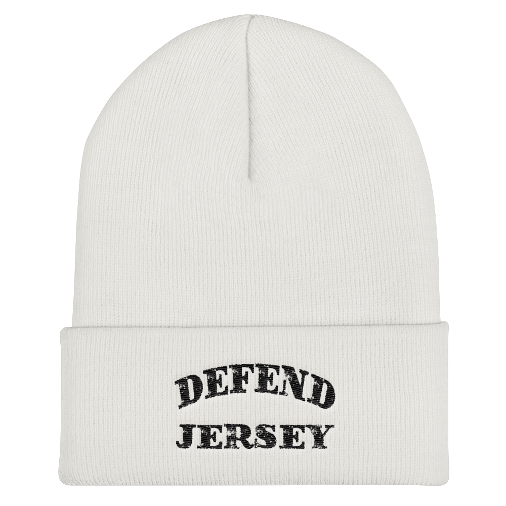 Defend Jersey Classic Cuffed Beanie w/Black Design