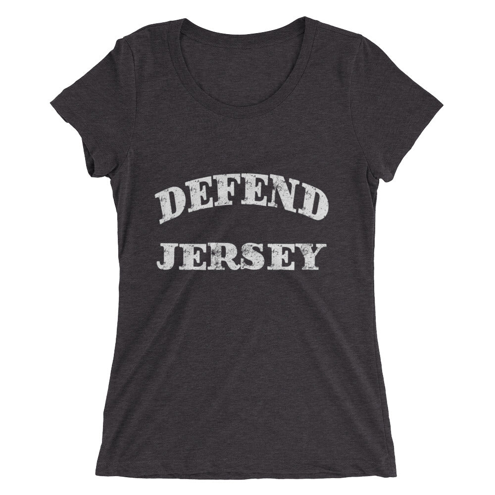 Defend Jersey Classic Ladies' short sleeve t-shirt w/White Design