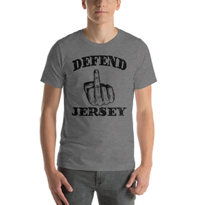 Defend Jersey Finger Short-Sleeve Unisex T-Shirt w/Black Design