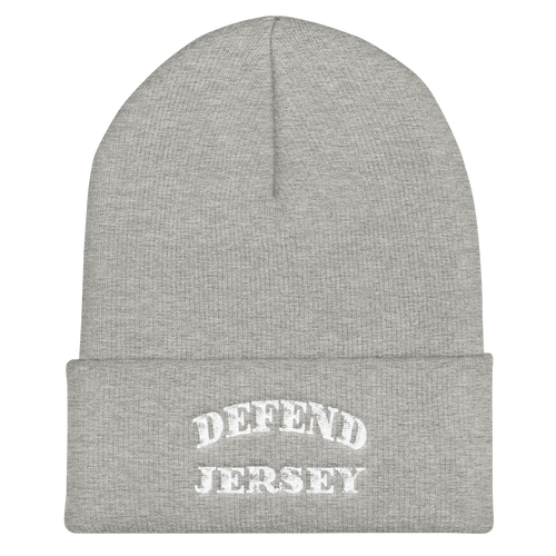 Defend Jersey Classic Cuffed Beanie w/White Design