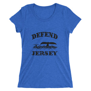 Defend Jersey Whales Ladies' short sleeve t-shirt w/Black Design