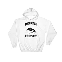 Defend Jersey Dolphins Hooded Sweatshirt w/Black Design