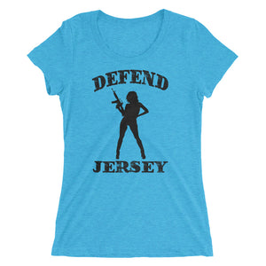 Defend Jersey Beauty Ladies' short sleeve t-shirt w/Black Design