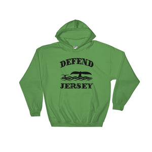 Defend Jersey Whales Hooded Sweatshirt w/Black Design